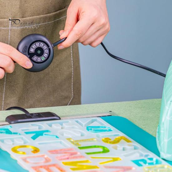 1 sett harpiksform varmepute harpiks håndverksherdeverktøy for enkel og raskt tørkende epoksyharpikstørker med tidsjustering for epoksyformharpiks