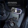 Bluetooth 5.0 FM Transmitter 180W Retractable Car Charger 5 IN 1 Fast Phone Charger Handsfree Call U-disk Aux with LED Light