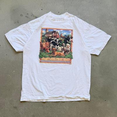 Vintage 90s Farm Animal Ee-I-ee-I-o T-Shirt