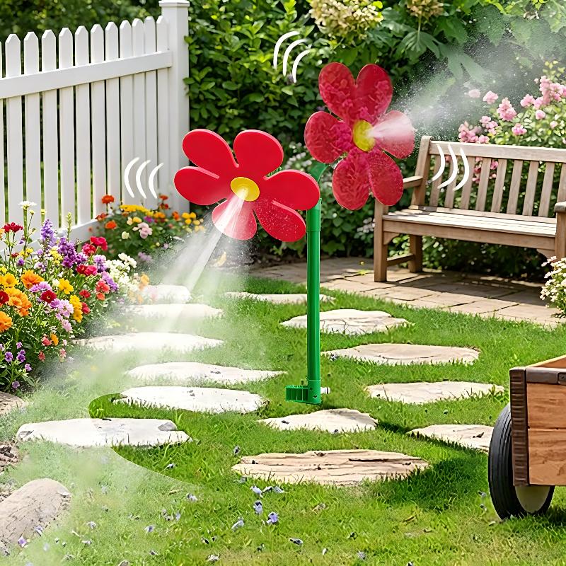 Crazy Sprinkler Crazy Dancing Flower Water Sprinklers Funny 360° Rotating Sun Flower Dancing Lawn Sprinkler