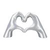 3D Printed Love Gesture Figurine Love Heart Hand Shape Statue Sculpture Home Office Wedding Party Desktop Decoration Ornament