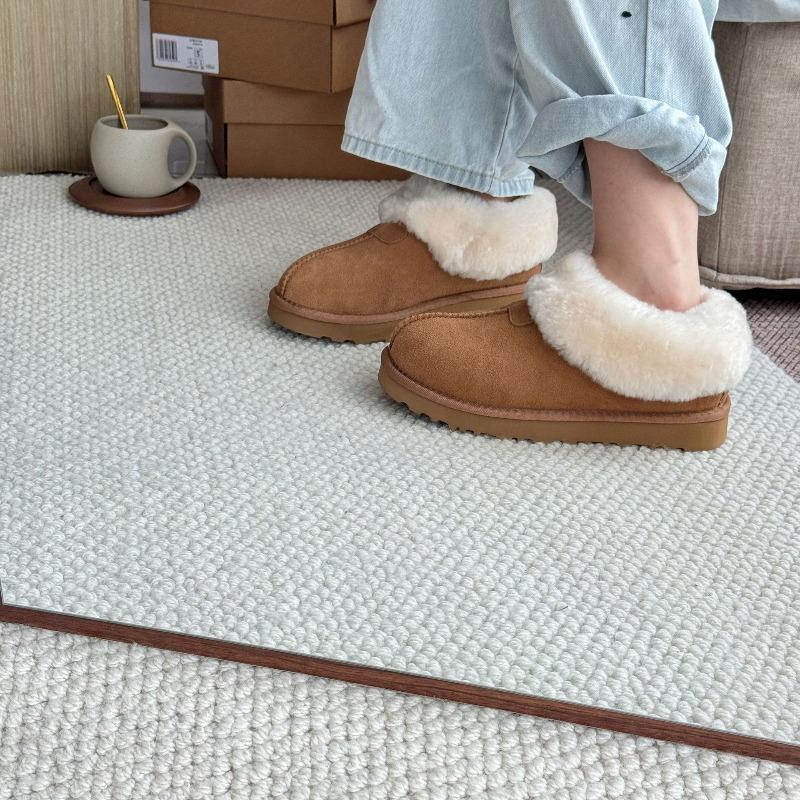 Snow boots women's Tazi special fur integrated shallow mouth snow cotton flat-soled wool velvet warm cotton shoes winter