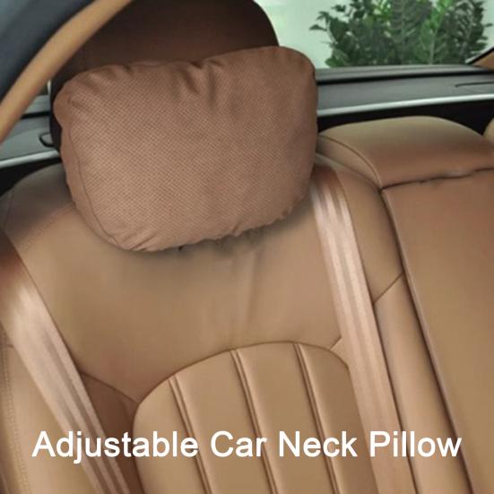 

Подушка для голови та шиї автомобільного сидіння, зносостійка, дихаюча, миюча, проста в установці, універсальна подушка для підтримки голови в автомобілі кавовий