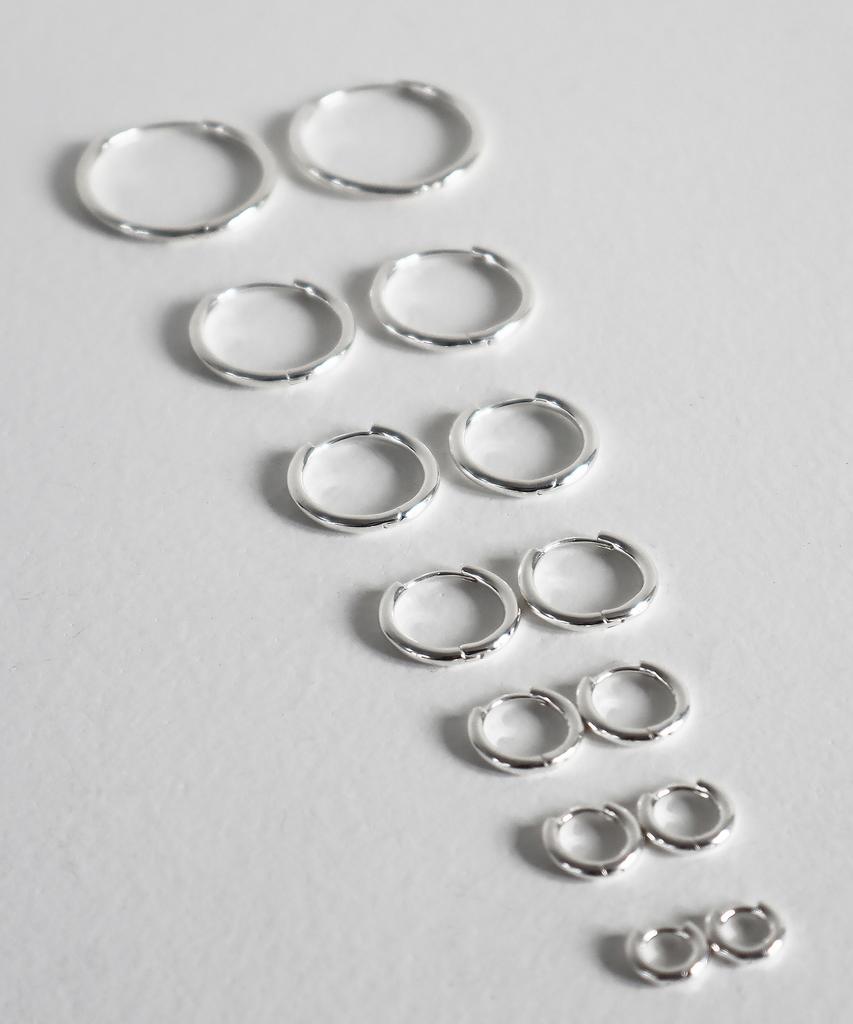 Smgt Silver925 One-Touch Ring Earrings [7 Size]