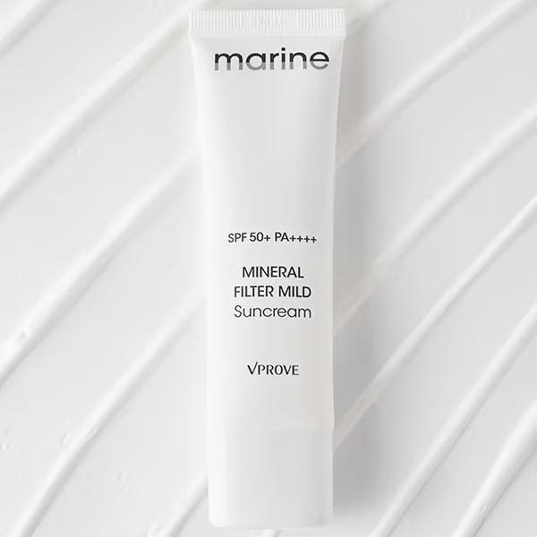 VPROVE Marine Mineral Filter Mild Sun Cream (SPF50+ PA++++) 50ml/ Moisturizing, Korean Cosmetics, Kbeauty