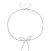 European & American Cross-border Bowknot Faux Pearl Choker Necklace: Niche Design & Light Luxury for Women