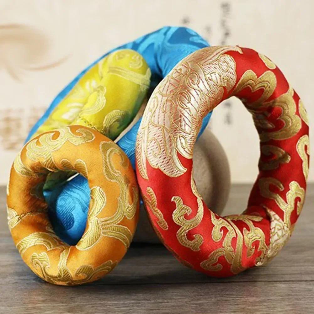 Eulogie Schalenkissen Seidenbrokat Handbestickt Ton Schalenkissen Für Tibetische Klangschale In Nepal Schalenkissen