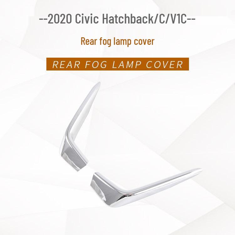 

2020 Civic Hatchback Exterior Set: Front & Rear Fog Light Frames, Eyebrows, Rear Cover, Door Bowl Trim