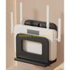 F26C Multifunctional Steel Wall Shelf For Router Storage Space Saving Design Drillless Installation Holds Multiple Devices