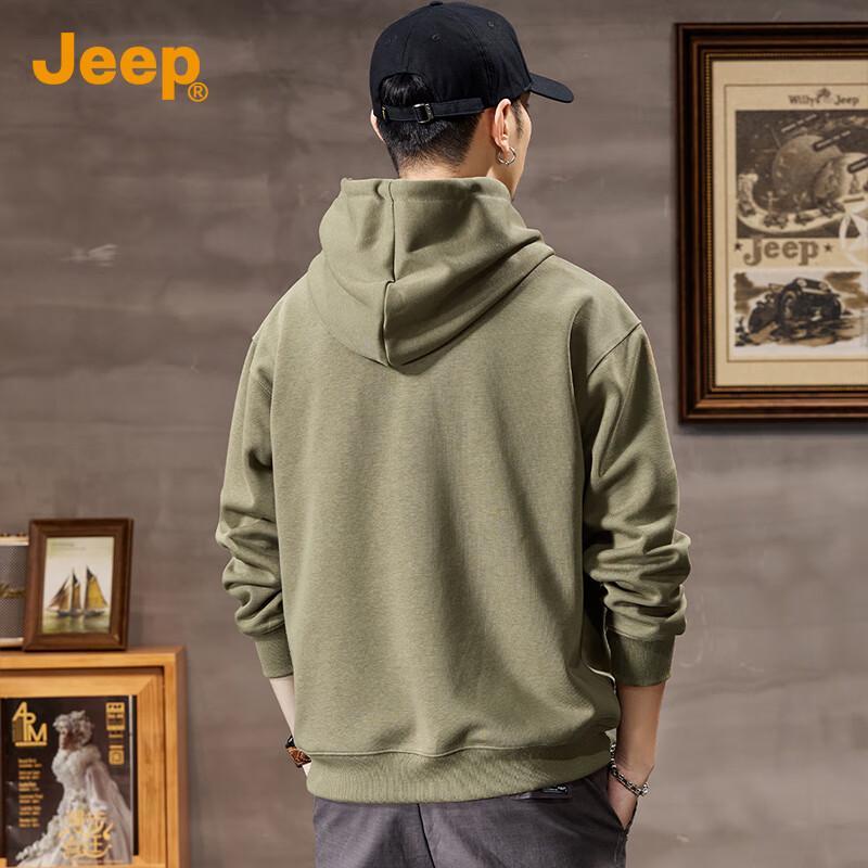 Jeep Men's Premium Embroidered Hooded Sweatshirt