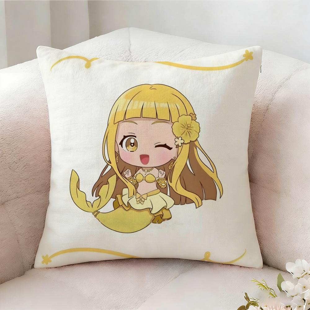 Mermaid Melody Ppichi Pichi Pitch Pillow Case Pillowcase Doublesided Printed Sofa Cushion Bedroom Headboard Pillow