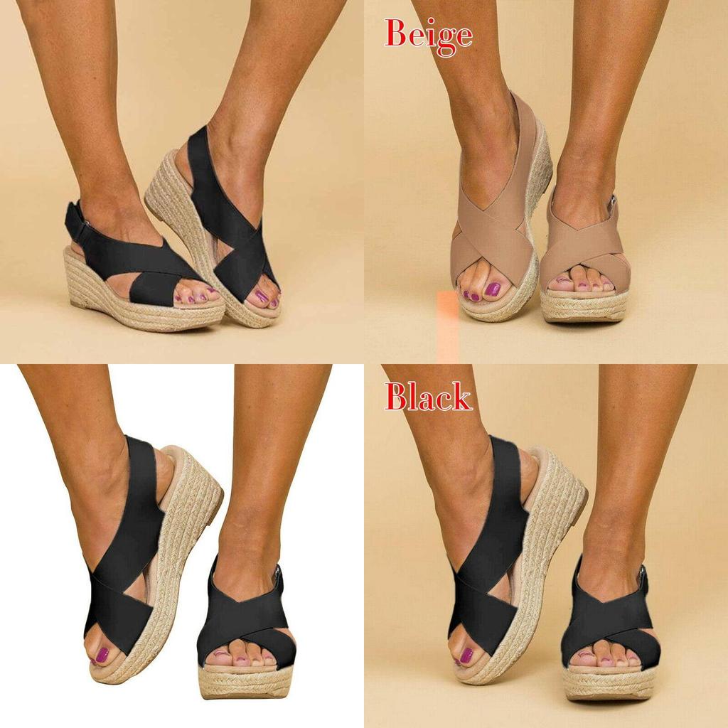 Elegant And Comfortable Women Summer Sandals Platforms Wedges For All-day Wear