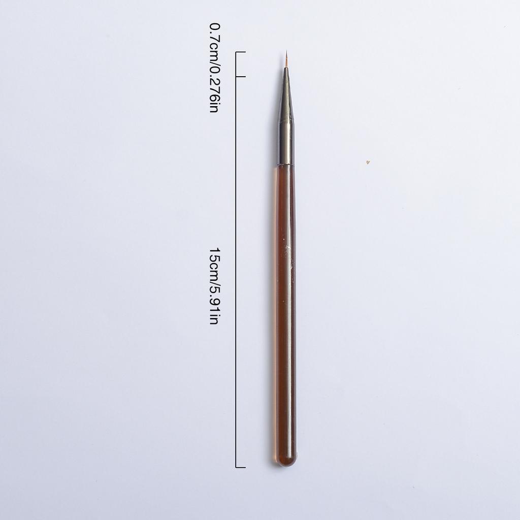 Japanese nail art brush set, pull-up brush for beginners, gradient technique, French round head nail art tool, brush, brown colo