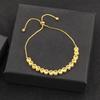 Nidin Luxury Men 4 Colors Evil Eye Beads Chain Bracelets Bangles Adjustable Party Wedding Elegant  Jewelry Gift For Female Male