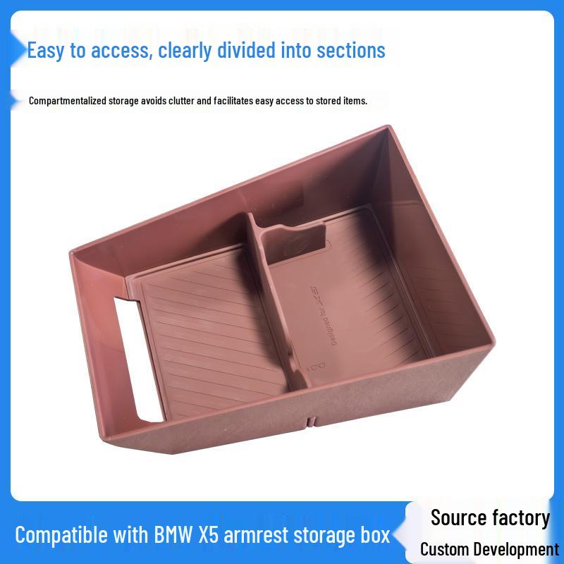 Center Console Armrest Storage Box for 2019-2025 BMW X5, X6, X7, and X5L