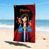 Custom Name Princesses' Garden Stylish Digital Printing Beach Towel Quick‑Drying Absorbent Blanket for Beach Pool Gym Travel