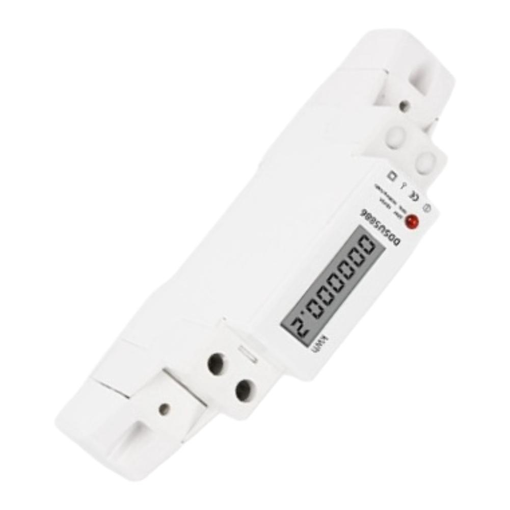DDSU5886 1-Phase AC Electricity Meter 220V 5(80)A LCD Display with Backlight for DIN Rail Mounting Energy Monitoring