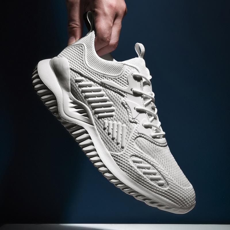 Sneakers men's autumn new breathable fly-woven casual running trendy shoes summer versatile little white shoes mesh dad shoes