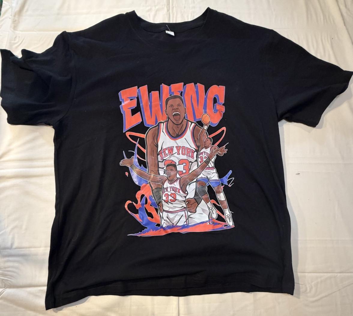 Patrick Ewing Cartoon Style New York Basketball T-Shirt – Black XL  Unisex T-Shirt M