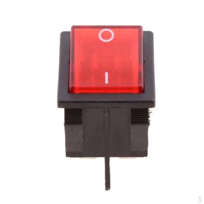 Red Light -Off Four Pin Rocker Switch 20V For Car Auto Boat