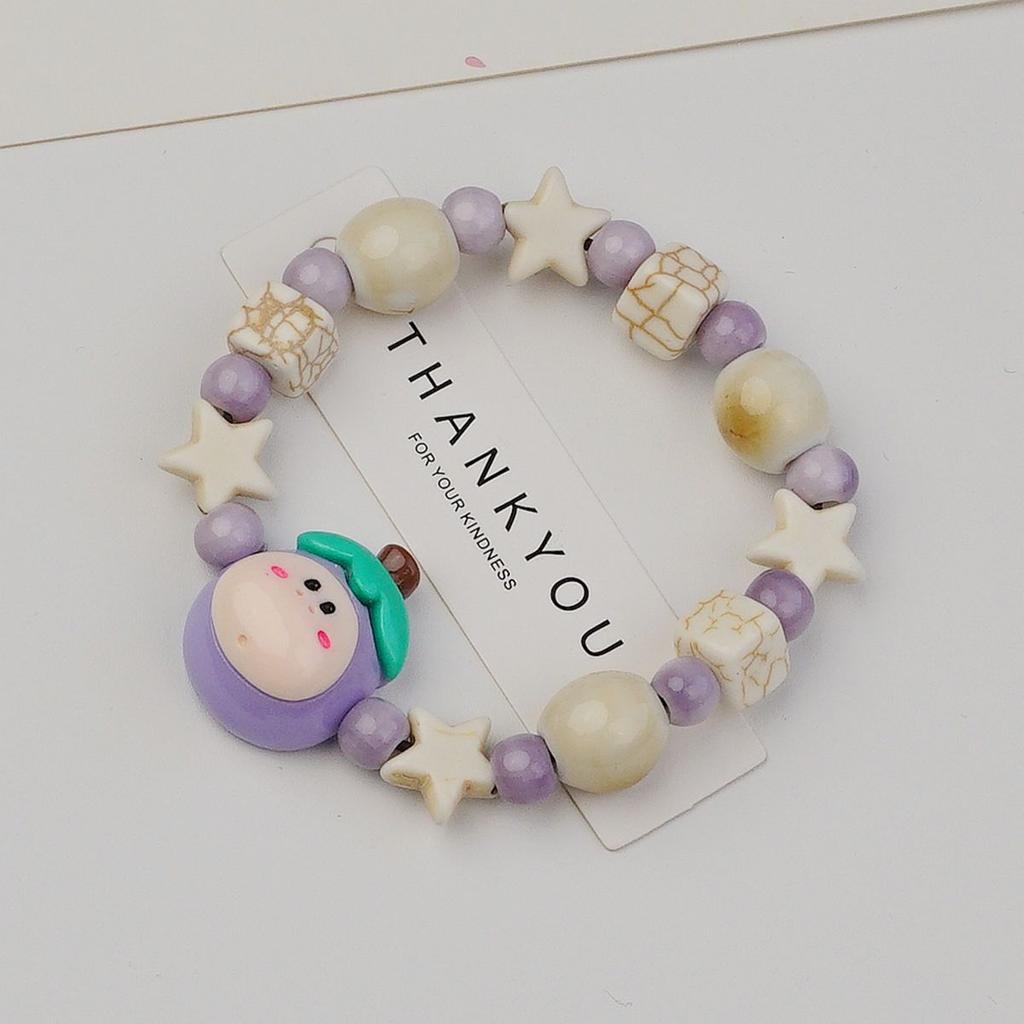 Jingdezhen cute cartoon beaded bracelet student gift Jingdezhen ceramic jewelry bracelet wholesale