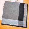 3Pcs 43x43cm Square 100% Cotton Sweat-absorbing Striped Men Pocket Wedding Party Business Chest Towel Handkerchiefs