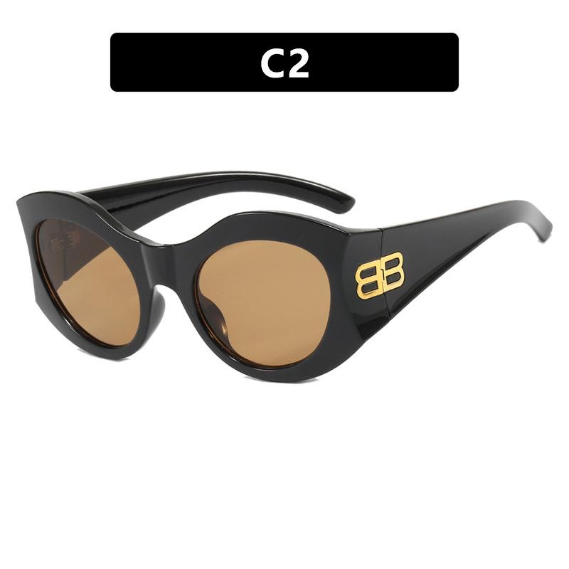 Big Box Letter Sunglasses New Sunglasses Sun Hip-hop Retro Sunglasses Ladies Sunglasses Men's Sunglasses