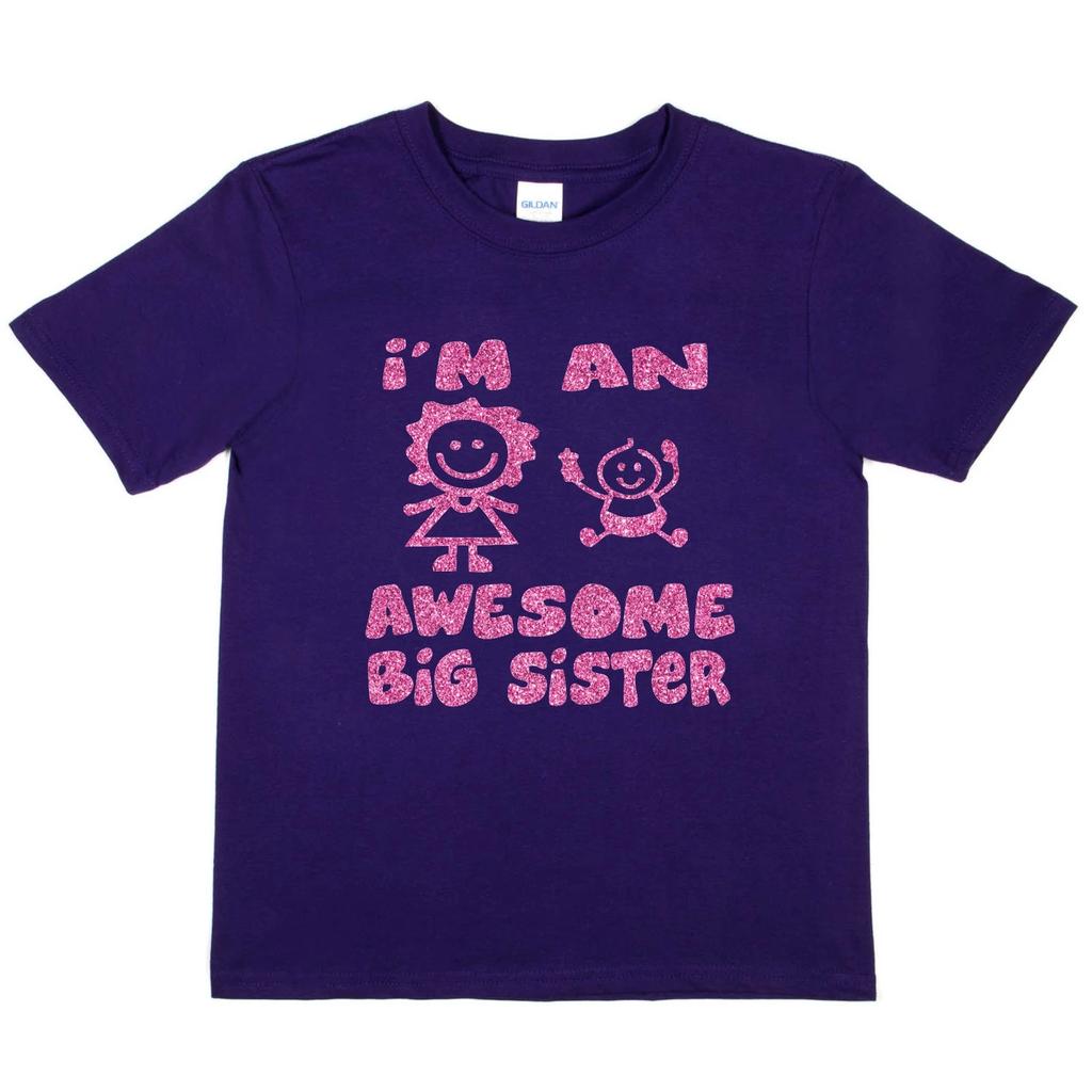 Ich bin Die Tolle Große Schwester Lustiges Mädchen Geburtstag Kinder T-Shirt