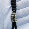 1Pcs Umbrella Rope Bracelets Accessory Undead Skull Brass Knife Beads Edc Outdoor Diy Paracord Handmade Woven Lanyard Pendant