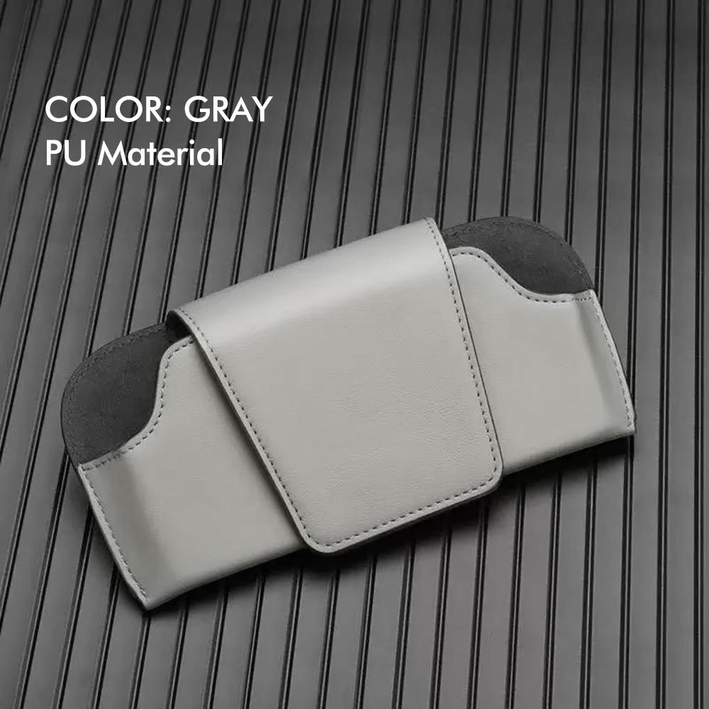 Car Glasses Case Auto Sun Visor Premium Suede Glasses Holder Wear-Resistant Sunglasses Protective Box Universal Cars Accessories