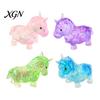 Squeeze Fidget Toy Mini Horse Stress Relief Clear Glitter Anxiety Sugar Ball Sensory Decompression Party Favors Portable