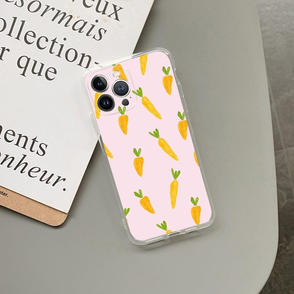 Cute carrots paint Phone Case For iPhone 15 14 13 12 11 Pro Max XS X XR SE 2020 6 7 8 Plus Mini Protective Shell