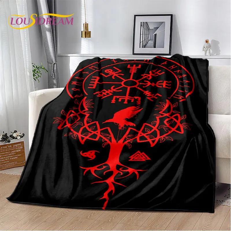 Viking Norse Mythology God Loki Soft Plush Blanket,Flannel Blanket Throw Blanket for Living Room Bedroom Bed Sofa Office Cover