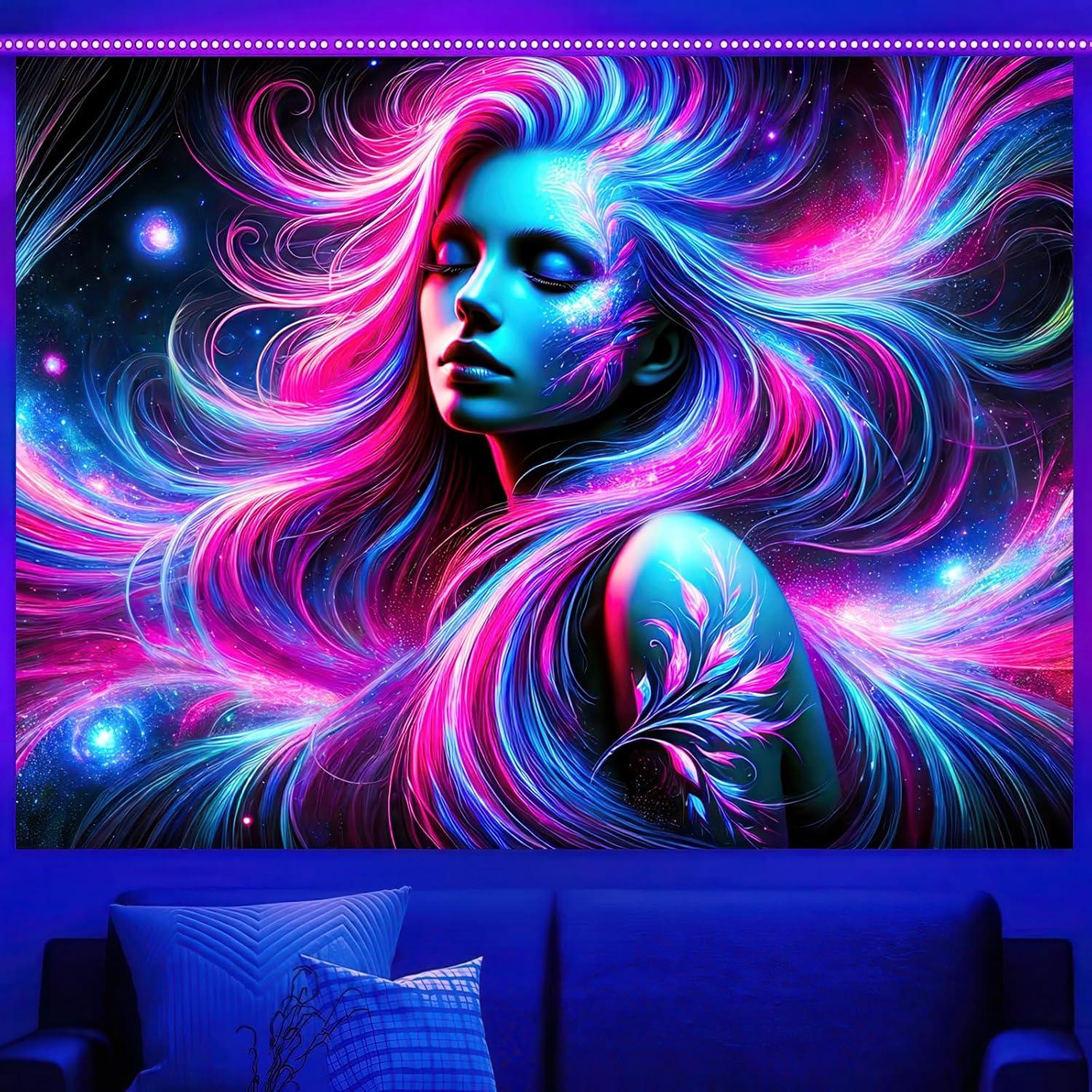 Tapestry: Girl from the Dark Night in a Snowy Ravine 75x100