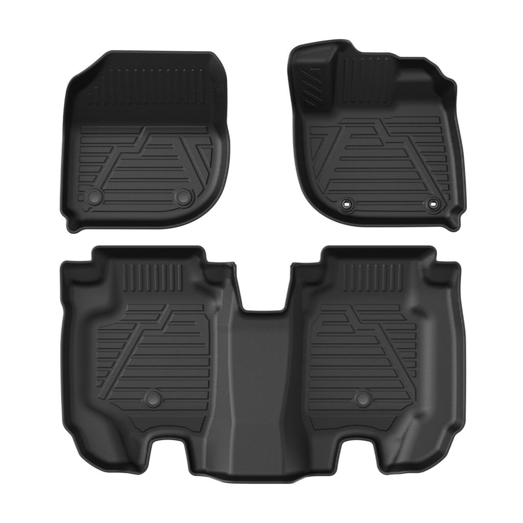 Virauto Honda Vezel RV Series 3D Floor Mats for 1st 2nd Rows April VEZEL Specially Designed Car Mats TPE Waterproof Scratch Stain Prevention Abrasion