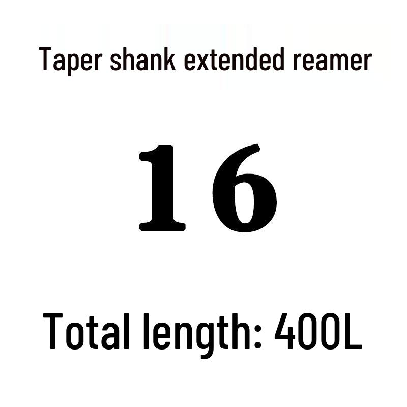 Extra Long High-Speed Steel Taper Shank Machine Reamer for Deep Holes, Sizes 16, 18, 20, 22, 24, 25, 30, 40