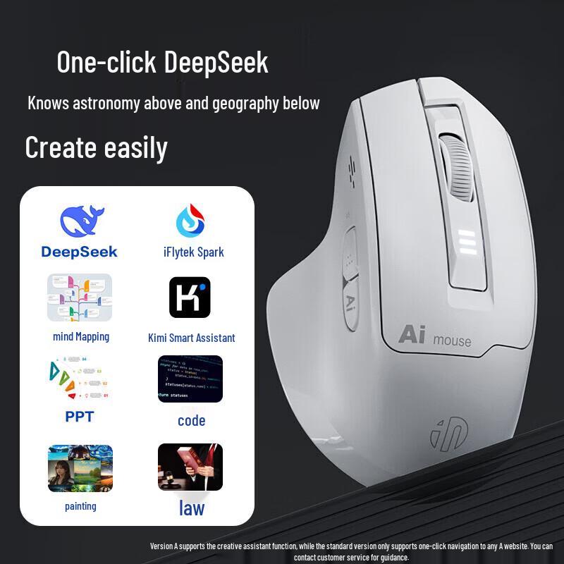 INPHIC S6 Multi-mode Bluetooth AI Voice Mouse