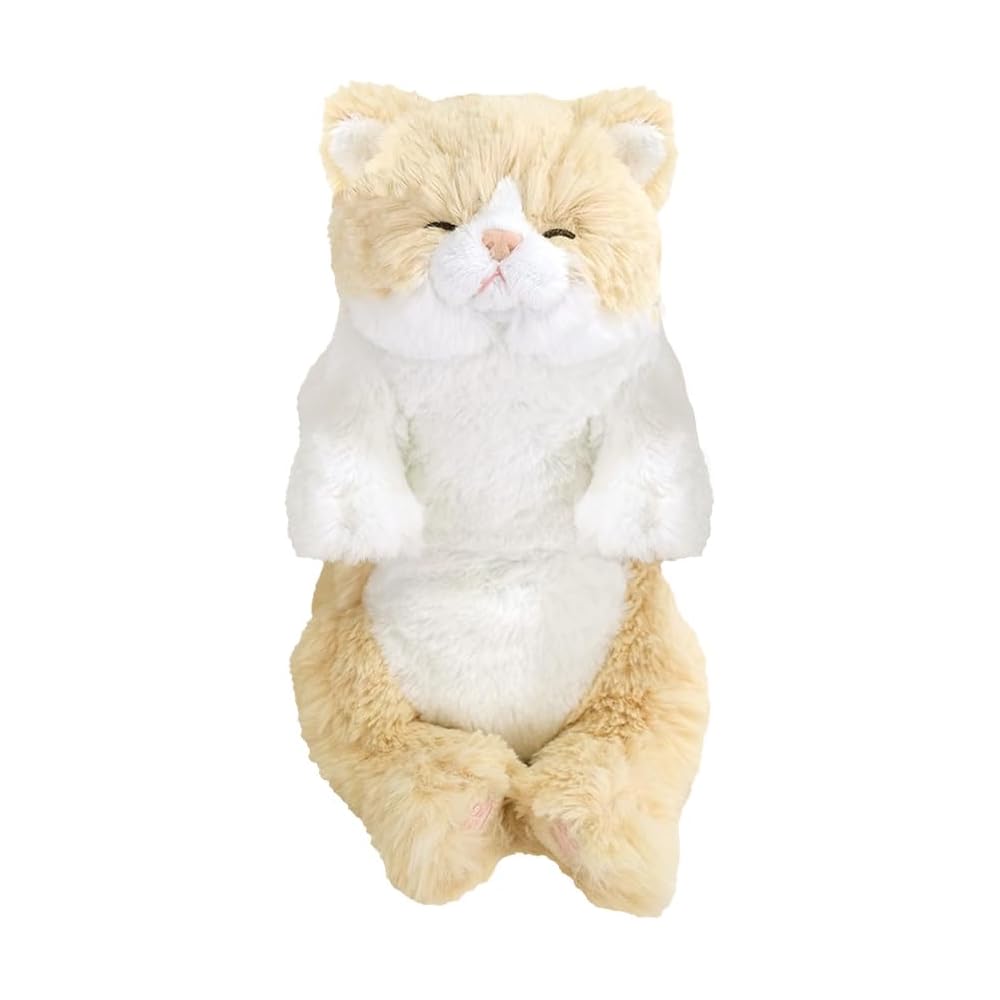 Sunlemon Suyasuya Knee Cat Plush Toy Cream 15x18x34cm Cute Animal Soft Toy