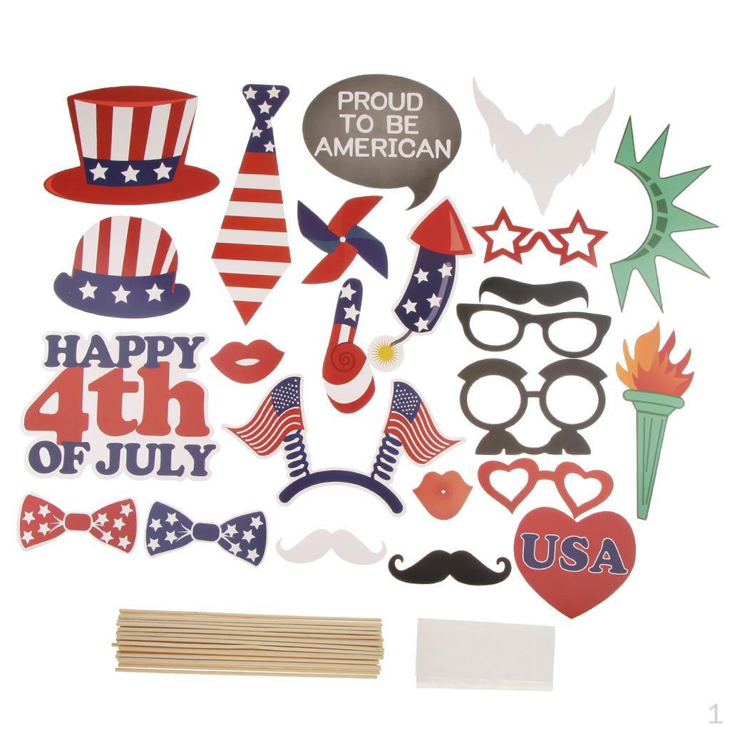 Pack of 24 USA on Stick