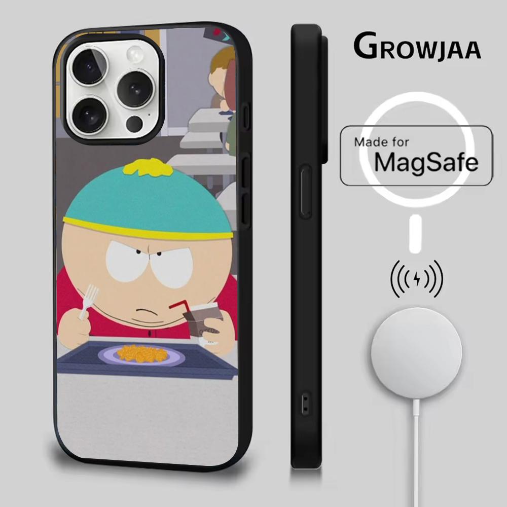 

Мультяшний кумедний чохол для телефону South Park Для iPhone 16e,16,15,14,13,12,11,Plus,Pro,Max,Mini Магнітна бездротова зарядка Magsafe iPhone16se4