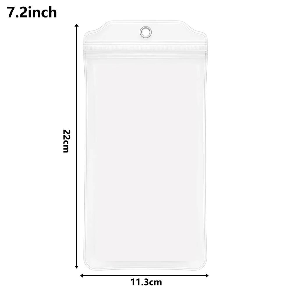 Waterproof Waterproof Phone Pouch Transparent Touch Screen Bag  Outdoor Use 7.2inch