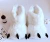 Plush Bear Paw Slippers - Cute, Warm Cotton Cartoon Design for Couples, Men & Women