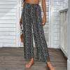 Women's Black Wide Leg Cropped Pants