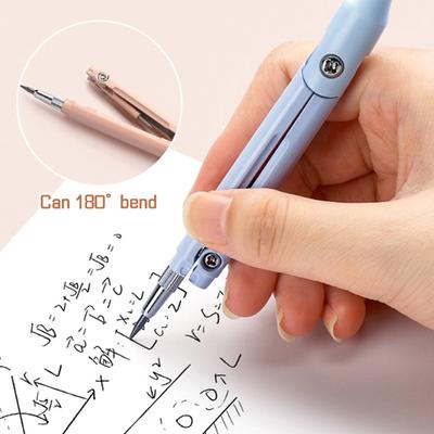 Conjunto de Geometria Bússola 3 em 1 com Régua Lápis Multifuncional Escola Desenho Bússola Matemática Ferramenta de Geometria Papelaria