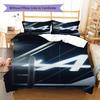 Alpine F1 Pattern Bedding,Quilt Set Quilt Cover Pillowcase Home Birthday Gift(1 * Duvet Cover + 2 * Pillowcase, Without Core)