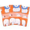 KOMESICHI COLLECTION Gauze Tenugui Hand Set of Animal Made In 88 X Iroha Mameo Series (Tenugui Towels), 3, Print, Orange, Japan, 100% Cotton, 35cm,