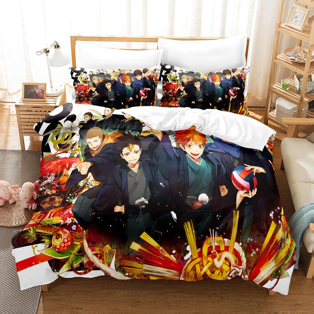 Volleyball Junior 3D Digital Printing Three-Piece Set