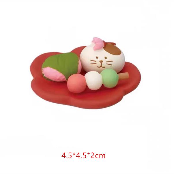 Japanese Zakka Cat Cherry Blossom Season Figure - DIY Resin Craft Gift Ornament