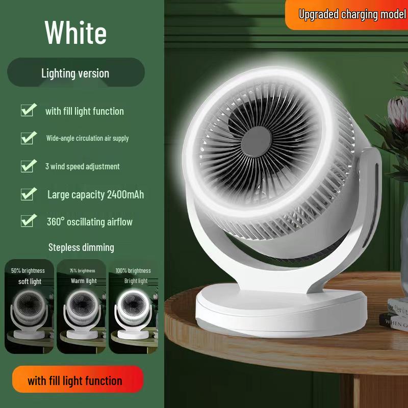 

Настольный вентилятор-циркулятор воздуха высокой мощности для дома, офиса, общежития белый