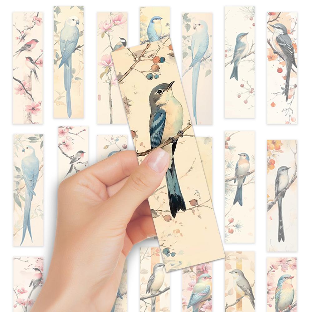 32 Stück, verschiedene Vogel-Lesezeichen, Elstern, geeignet für Lehrer, Leser und Liebhaber, Lesezeichen, Geschenke, Partys, Geburtstage